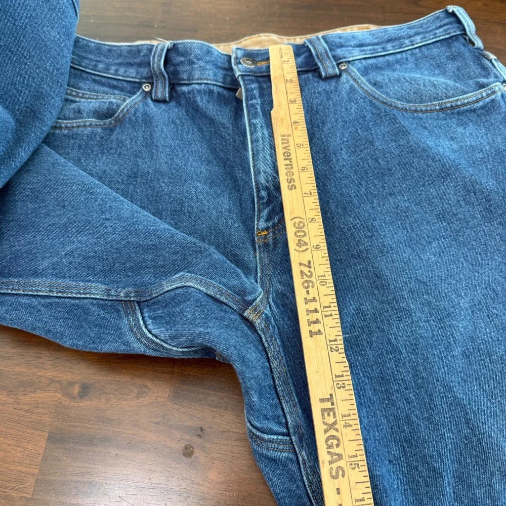 Duluth Trading Co Ballroom Blue Jeans Mens 38x30 Straight Leg Gusseted Crotch